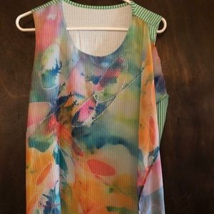 Dawn Davis Watercolor Blouse